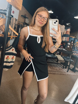 Court Side Active Dress - Black