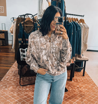 Camo Quarter-Zip