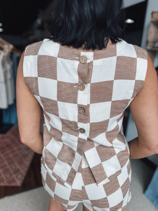 Nia Checkered Set