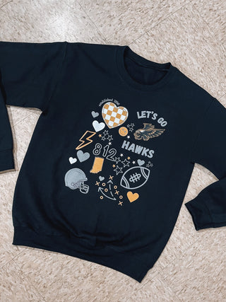 HAWKS Football Sweatshirt